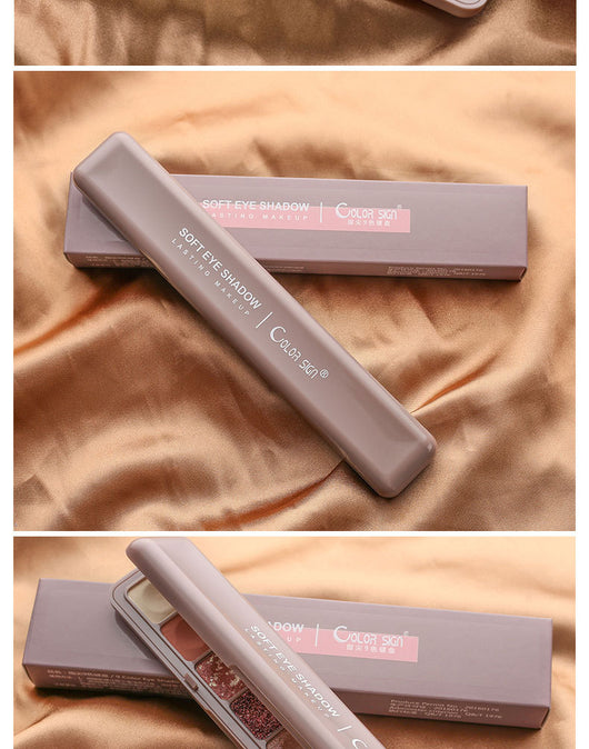 Paleta de Sombras Nine-Color para Ojos con Aplicador de Punta - Image 5