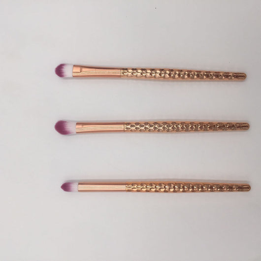 Brocha de Maquillaje con Escamas de Pez y Patrón Panal - Image 15