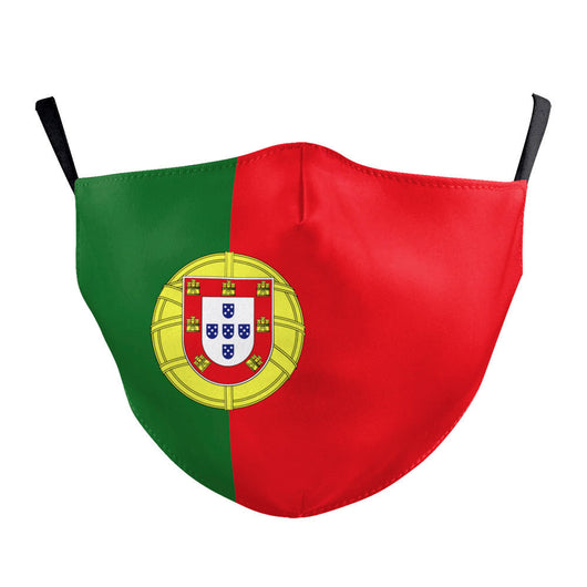 Mascarilla Infantil de Tela Estampada con Bandera - Image 10