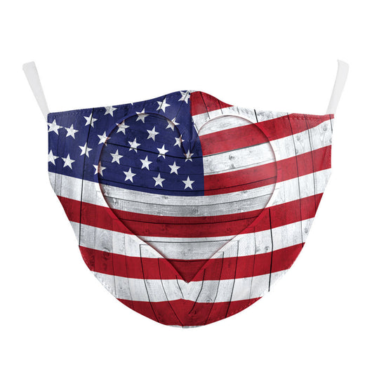 Mascarilla Infantil de Tela Estampada con Bandera - Image 11