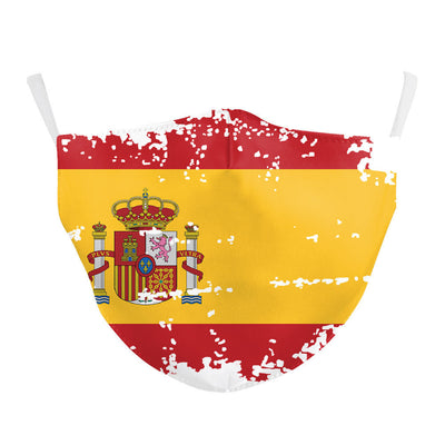Mascarilla Infantil de Tela Estampada con Bandera - Image 12