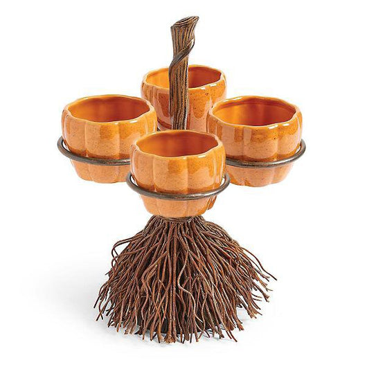 Decoración Halloween: Soporte para Snacks con Diseño de Calabaza y Escoba - Image 9