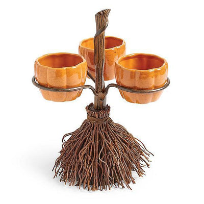 Decoración Halloween: Soporte para Snacks con Diseño de Calabaza y Escoba - Image 12