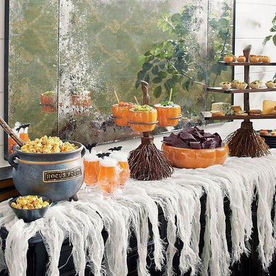 Decoración Halloween: Soporte para Snacks con Diseño de Calabaza y Escoba - Image 14