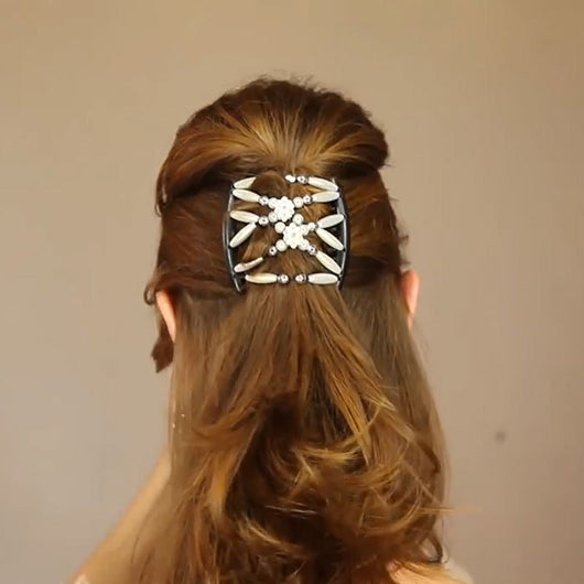 Pasador Rizador de Perlas con Hilo para Cabello - Image 7