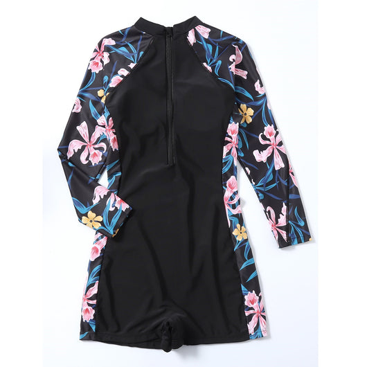 Traje de Baño Enterizo Protector Solar con Cobertura Conservadora - Image 17