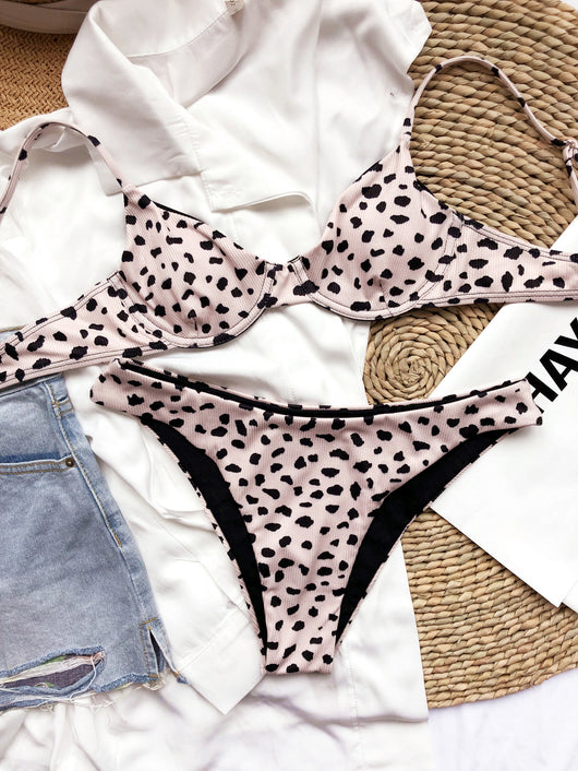 Bikini de Leopardo a Rayas con Lunares Pequeños - Image 9