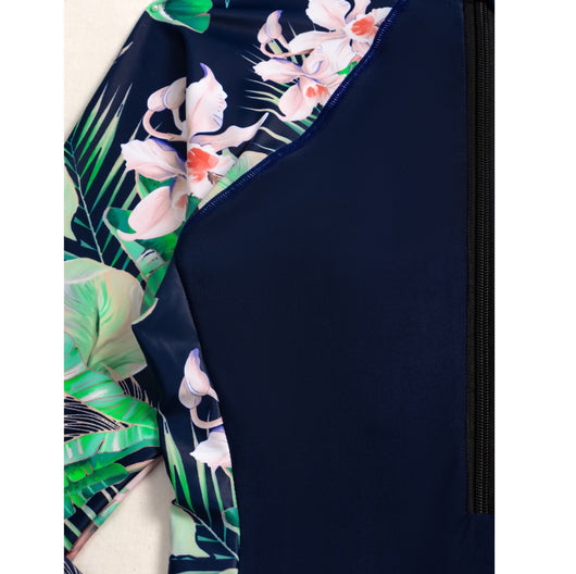 Traje de Baño Enterizo Protector Solar con Cobertura Conservadora - Image 23