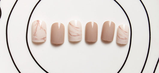 Uñas Postizas Khaki Claro con Efecto Degradado - Image 10