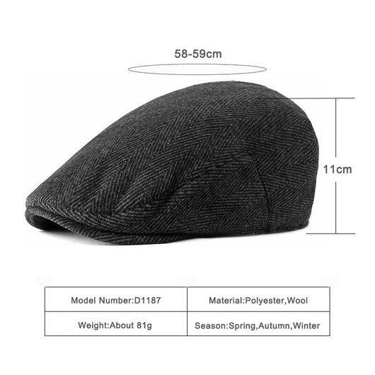 Boina Retro Británica de Lana para Hombre - Estilo Casual Clásico - Image 6