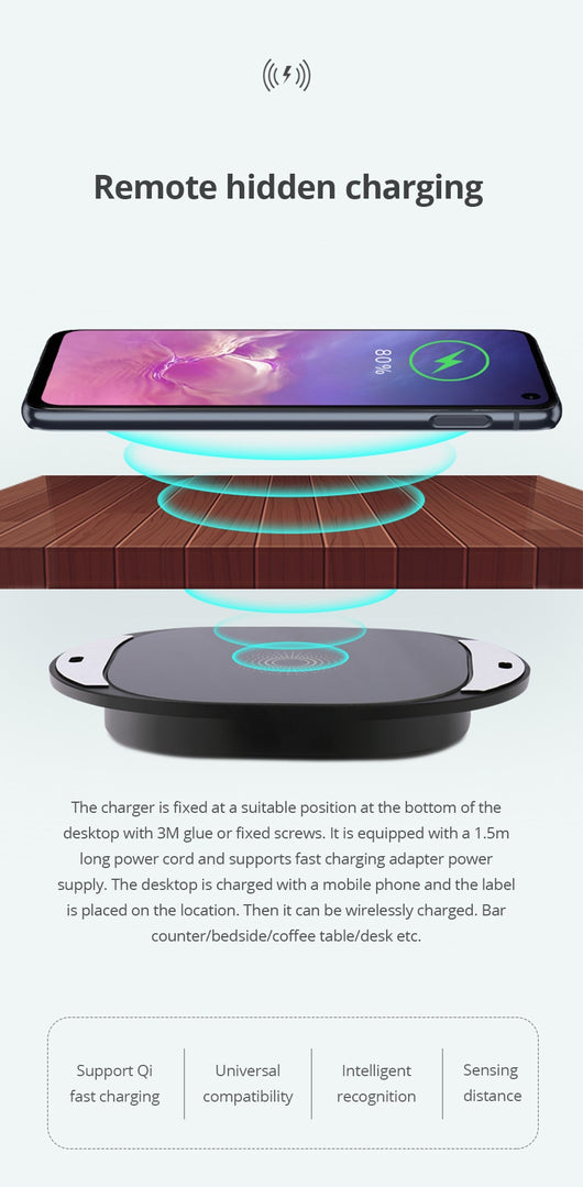 Cargador Inalámbrico de Largo Alcance para Escritorio con Carga Rápida - Image 9
