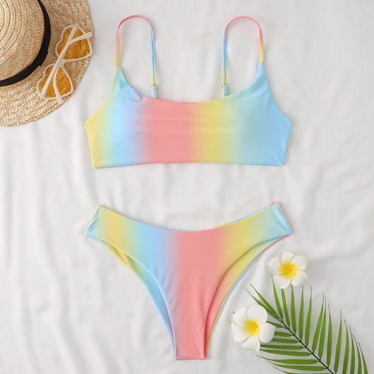 Bikini Reversible Degradado Multicolor - Traje de Baño Versátil - Image 6