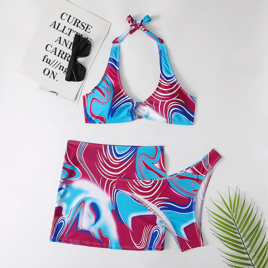 Bikini de Tres Piezas con Falda para Mujer - Image 26