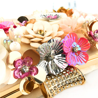 Bolso de Noche para Mujer con Flores de Cuentas Coloridas - Image 16