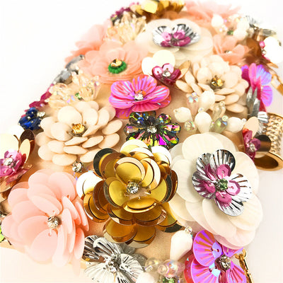 Bolso de Noche para Mujer con Flores de Cuentas Coloridas - Image 17