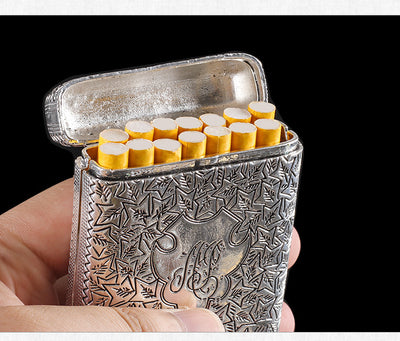 Estuche para Cigarrillos Ultradelgado de Aleación con Grabado 3D para Hombre - Image 7