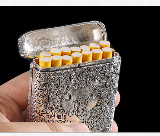 Estuche para Cigarrillos Ultradelgado de Aleación con Grabado 3D para Hombre - Image 7