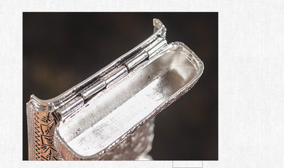 Estuche para Cigarrillos Ultradelgado de Aleación con Grabado 3D para Hombre - Image 10