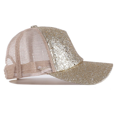 Gorra de Béisbol Fluorescente con Lentejuelas y Protección Solar - Image 15