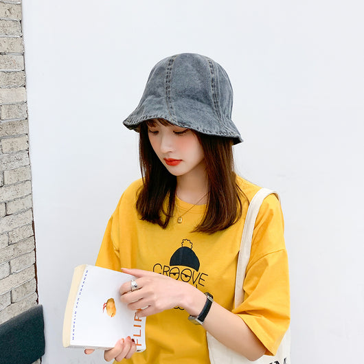 Gorra Bucket Denim Lavado para Mujer - Estilo Casual - Image 9