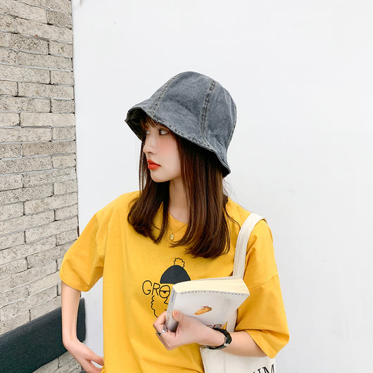 Gorra Bucket Denim Lavado para Mujer - Estilo Casual - Image 11