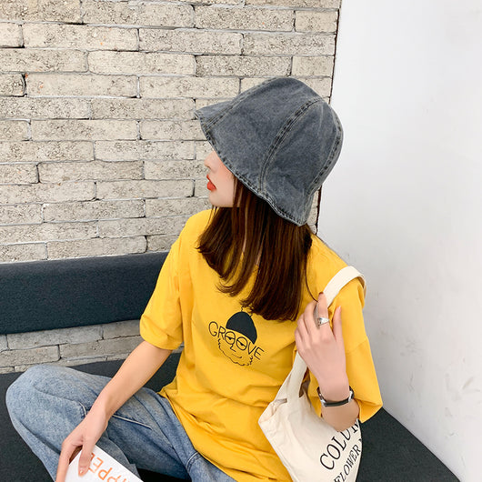 Gorra Bucket Denim Lavado para Mujer - Estilo Casual - Image 13