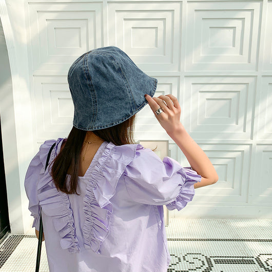 Gorra Bucket Denim Lavado para Mujer - Estilo Casual - Image 20