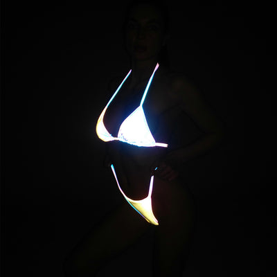 Bikini Reflectante Arcoíris con Detalles Láser - Image 24