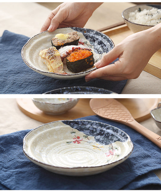 Plato de Cerámica Artesanal Japonesa con Pintura a Mano - Image 11