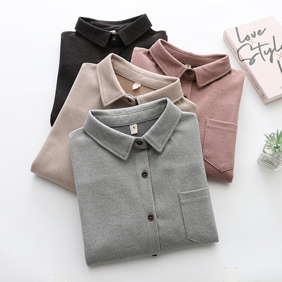 Suéter con Cuello Solapa Manga Larga para Mujer - Estilo Moderno - Image 9