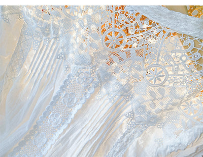 Blusa Francesa de Manga Larga con Panel de Encaje para Mujer - Image 14