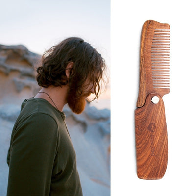 Peine Plegable con Estuche de Cuero - Cuidado Profesional para Barba y Cabello - Image 10