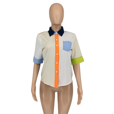 Blusa Casual de Verano con Color Coordinado para Mujer - Image 19