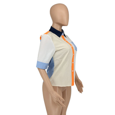 Blusa Casual de Verano con Color Coordinado para Mujer - Image 20
