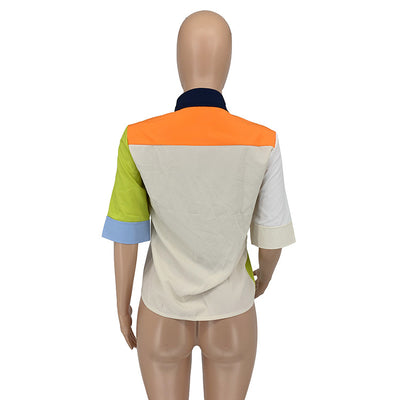 Blusa Casual de Verano con Color Coordinado para Mujer - Image 21
