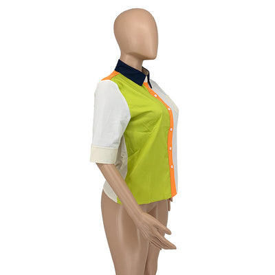 Blusa Casual de Verano con Color Coordinado para Mujer - Image 24