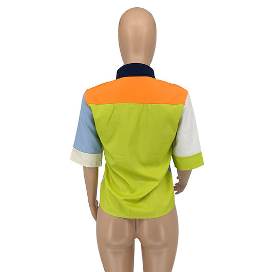 Blusa Casual de Verano con Color Coordinado para Mujer - Image 25