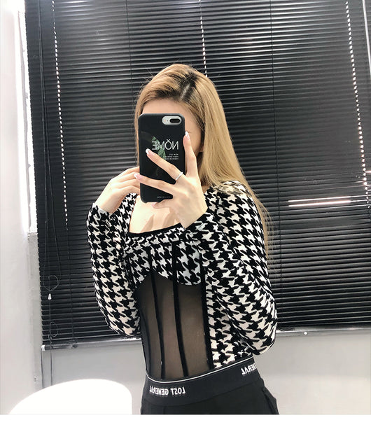 Bodysuit Transparente con Costuras Espina de Pez para Mujer - Image 10