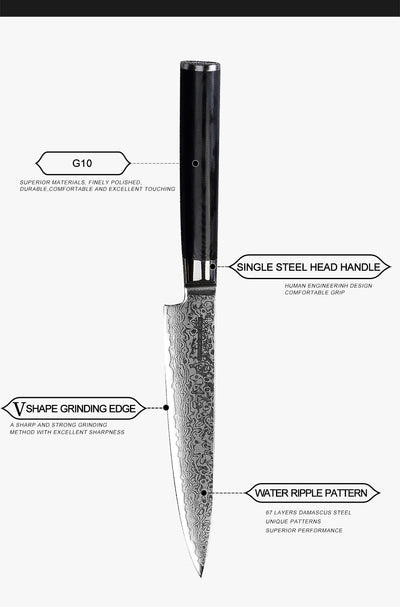 Cuchillo Universal de Acero Damasco para Cocina - Image 12