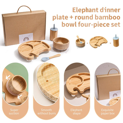 Plato Infantil con Diseño de Elefante para Bebés y Niños Pequeños - Image 14