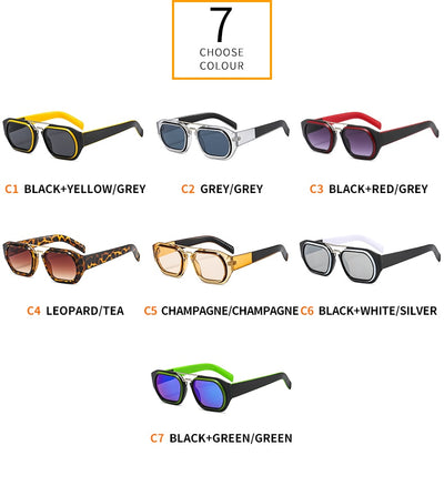 Gafas de Sol Retro con Colores Trending - Estilo Personalidad Masculina - Image 11