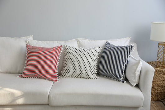 Almohada de Cintura con Diseño Geométrico en Algodón y Lino - Image 19