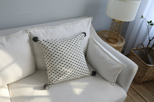 Almohada de Cintura con Diseño Geométrico en Algodón y Lino - Image 26