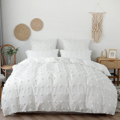 Juego de Cama Textil Floral de 3 Piezas con Detalles Decorativos - Image 6