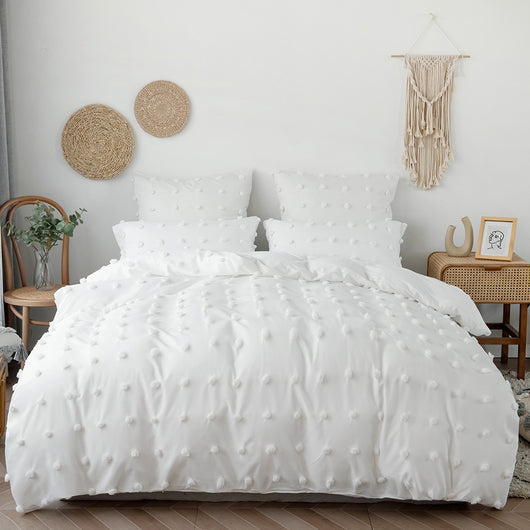 Juego de Cama Textil Floral de 3 Piezas con Detalles Decorativos - Image 6