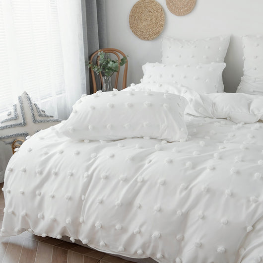 Juego de Cama Textil Floral de 3 Piezas con Detalles Decorativos - Image 10