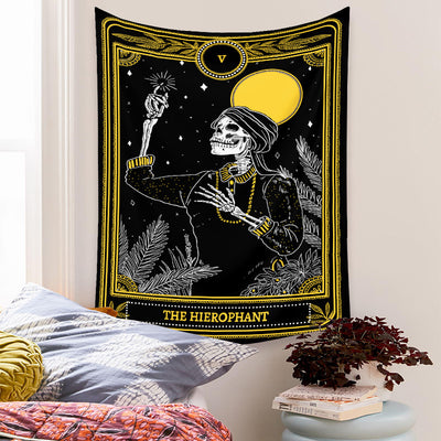 Tapiz de Tarot Psicodélico Bohemio con Fondo Místico - Image 20