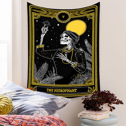 Tapiz de Tarot Psicodélico Bohemio con Fondo Místico - Image 20