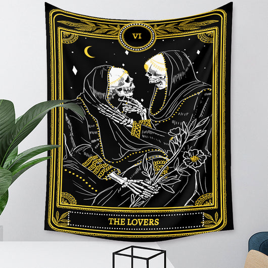 Tapiz de Tarot Psicodélico Bohemio con Fondo Místico - Image 22