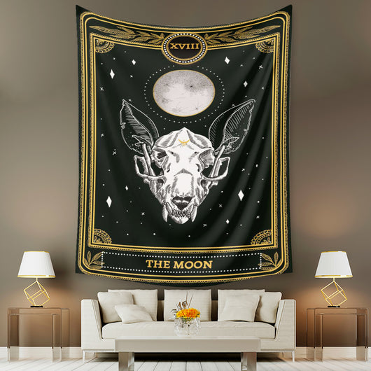Tapiz de Tarot Psicodélico Bohemio con Fondo Místico - Image 27